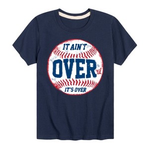 Boys' - Instant Message - It Ain't Over Baseball Short Sleeve Graphic T-Shirt - 1 of 4