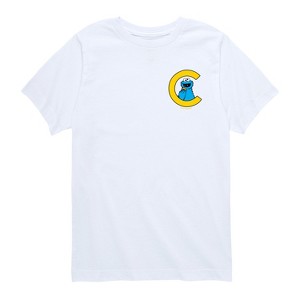 Boys' - Sesame Street - Cookie And C Short Sleeve Graphic T-Shirt - 1 of 4