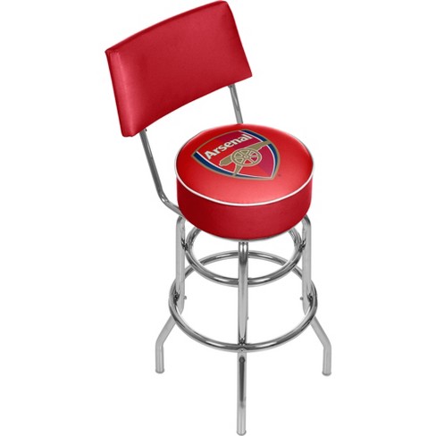 Fifa Premier League Arsenal Swivel Bar Stool With Back
