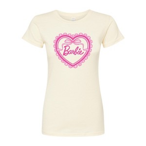 Women's - Barbie - Coquette Heart Fitted Graphic T-Shirt - 1 of 2
