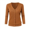 Clearlove Women's 3/4 Sleeve Button Down Sweater Cardigan - 4 of 4