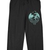 Wonder Woman Character Art Women's Black Sleep Pajama Pants - 2 of 4