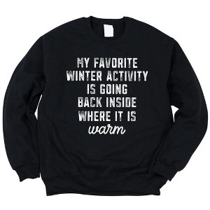 Simply Sage Market Women's Graphic Sweatshirt My Favorite Winter Activity - 1 of 2