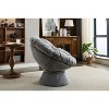 CAVINAS Oversized 360-Degree Swivel Accent Chair, Comfortable Lounge Chair, Barrel Papasan Chair for Living Room or Bedroom - 3 of 4