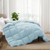 Peace Nest All-Season Medium Warmth Solid Pattern Duvet Insert White Goose Feather Comforter - 3 of 4