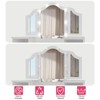 Kids Vanity with Lights, Makeup Desk Chair Set with Storage Shelves Cabinet, Toddler Dressing Table with Mirror, Pretend Play Vanity Set for Girls - 4 of 4