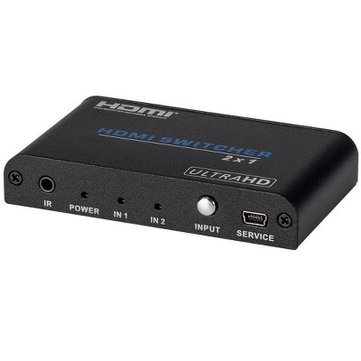 Monoprice Blackbird 4K 2x1 HDMI 2.0 Switch | HDR, HDCP 2.2, 4K@60Hz