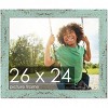 PosterPalooza | Photo Size Shabby Chic Green Picture Frame - UV Acrylic, Foam Board Backing, Hanging Hardware - 2 of 4