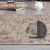 Washable Rugs for Living Room Modern Solid Area Rug Non-Slip Low Pile Bedroom Rug Soft Foldable Rug - 4 of 4