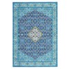 Washable Vintage Rug Non Slip Low Pile Rug Soft Retro Throw Floor Cover Foldable Indoor Carpet for Living Room Bedroom Playroom Nursery - 2 of 4