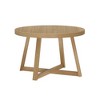 Plank+Beam Round Dining Table, 47" Solid Wood Kitchen Table, Farmhouse Table for 4 - 2 of 4
