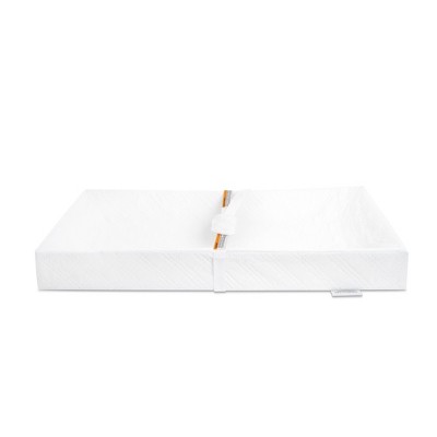 White PVC-Free PEVA 4-Sided Contoured Baby Changing Pad