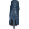 Allegra K Women's Cutout Sparkly Glitter Pointed Toe Stiletto Heel Ankle Boots - 3 of 4