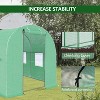GustoWave  Walk-in Greenhouse  with 4 Ventilated Mesh Windows & Zippered Roll-Up Door - 2 of 4