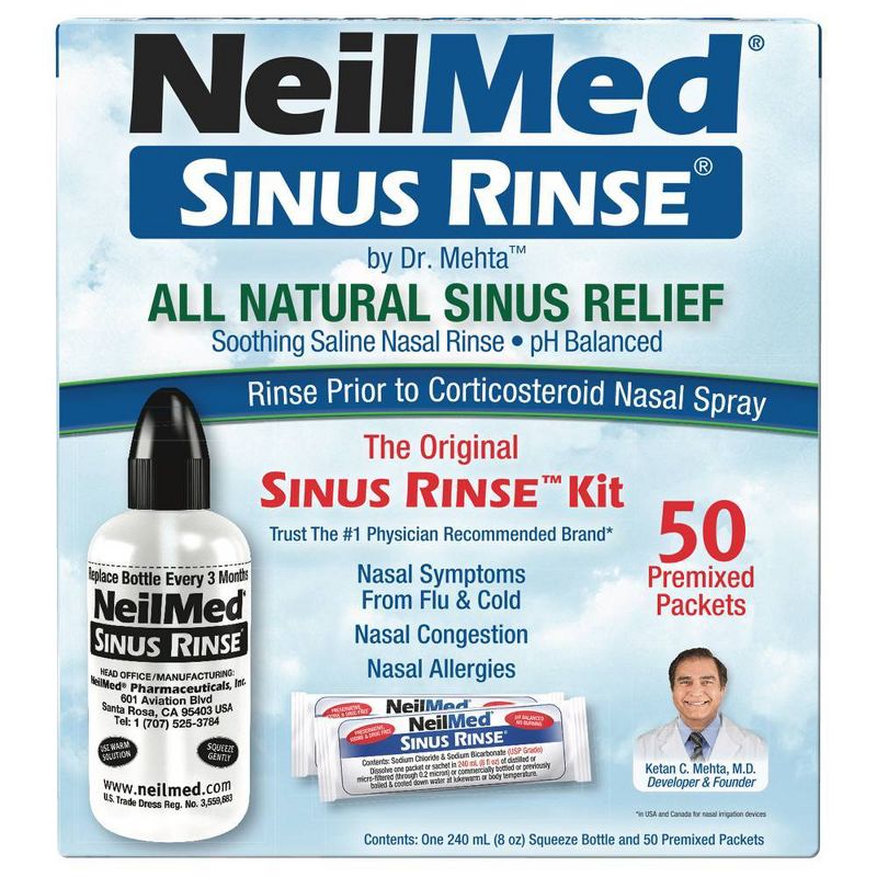 NeilMed Pharmaceuticals Original Sinus Rinse Kit Packets - 50ct, 1 of 8