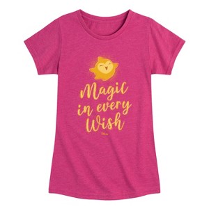 Girls' - Disney - Magic In Every Wish Fitted Short Sleeve Graphic T-Shirt - 1 of 4
