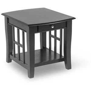 NicBex Occasional Table Classic Lattice Ends & Bottom Shelf, Affordable Side Table for Living Room - 1 of 4