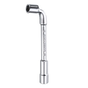 Unique Bargains High Carbon Steel Repairing L-Shaped Angled Double Box End Metric Hex Socket Wrench - 1 of 4