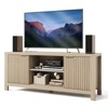 TV Stand for TVs Up to 65 in, Mid Century Modern TV Entertainment Center with Storage Cabinets & Open Shelves, Wood TV Cabinet for Living Room - 3 of 4