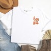 Simply Sage Market Women's Embroidered Hey Boo Mini Short Sleeve Garment Dyed Tee - 3 of 4