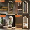 LOVSON 3 Color Lighting Mirror with LED Lights, 71"x26" Lighted Floor Standing Mirror with Stand - 3 of 4