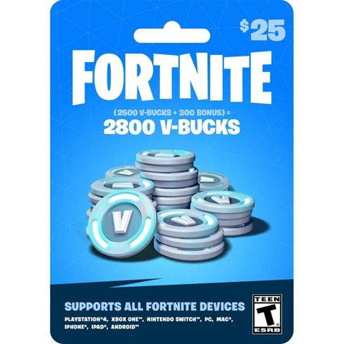 Fortnite: 2800 V-Bucks Gift Card : Target