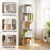 PAGED Rotating Bookshelf 360 Display Round Spinning Bookshelf with Wheels and Drawer for Living Room, Home Office - 2 of 4