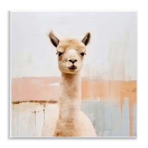 Stupell Industries Rustic Llama Portrait Wall Plaque Art, 12" x 12" - 1 of 4
