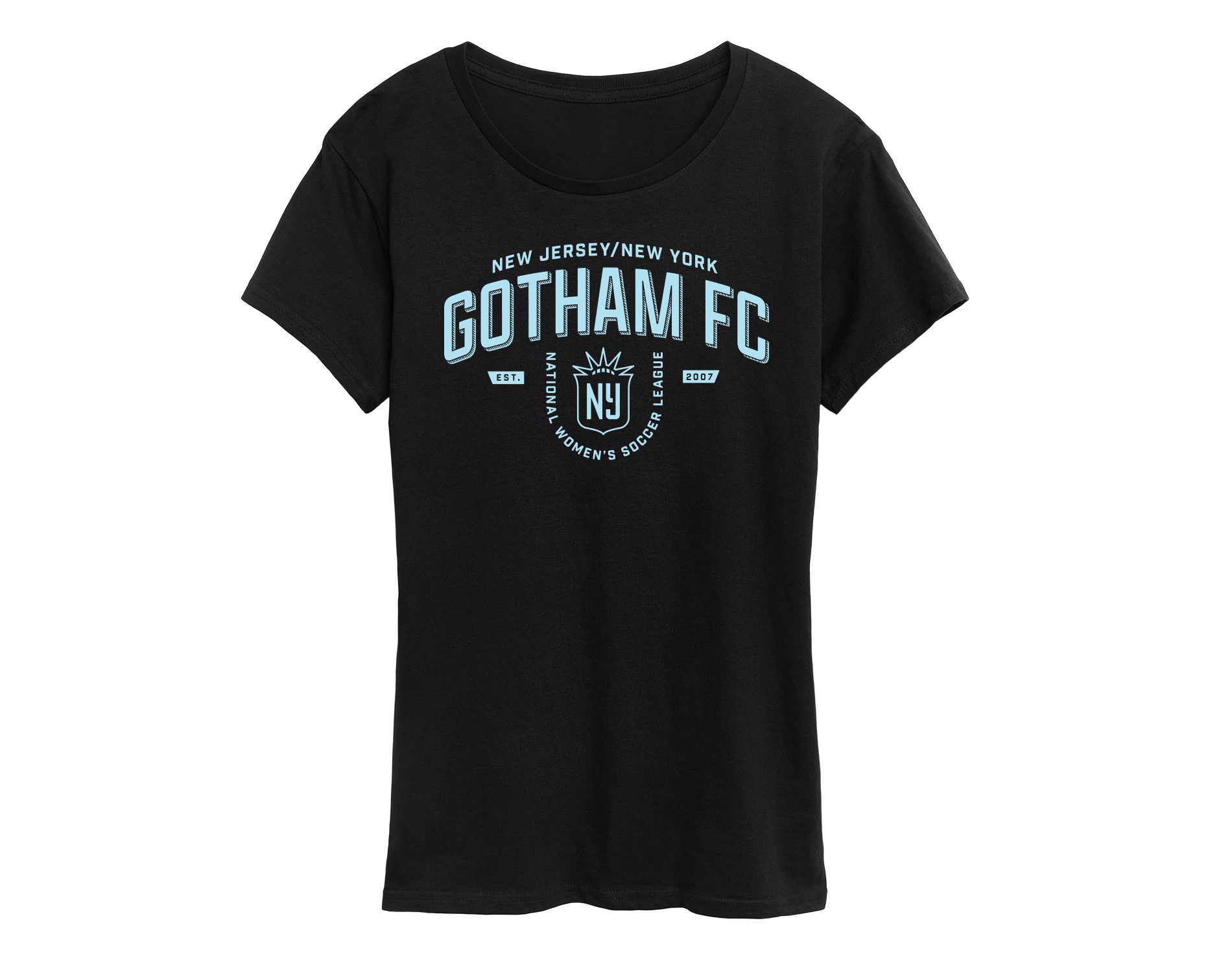 - National Women's Soccer League - NJ NY Gotham FC Indsutrial Short Sleeve Graphic T-Shirt