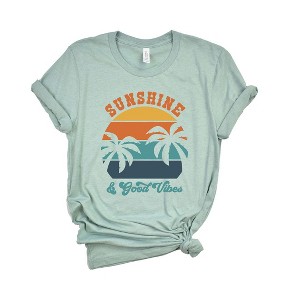 Simply Sage Market Women's Sunshine and Good Vibes Short Sleeve Graphic Tee - 1 of 3