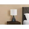 Monarch Specialties Lighting Set Of 2 18inchH Table Lamp Black Metal Ivory / Cream Shade Contemporary - image 2 of 4