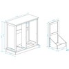 Sevobal Bathroom Storage Cabinets, Floor Organizer with Flip Drawers, Freestanding Storage for Bathroom, White, 31.49"*13.71"*30.7" - 4 of 4