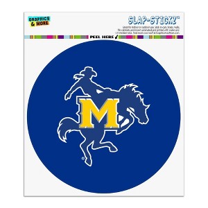 McNeese State University Primary Logo Automotive Car Window Locker Circle Bumper Sticker - 1 of 4