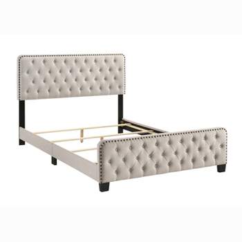 Phebe Button Tufted Upholstered Bed - HOMES: Inside + Out