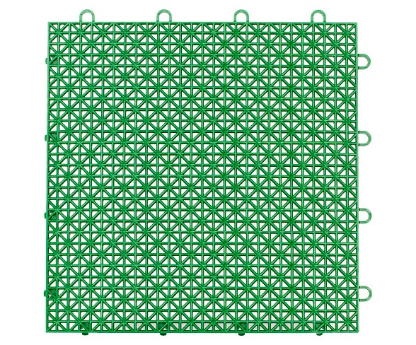 12"x12" Armadillo Floor Tile 9 Pack - Extreme Green