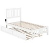 AFI Furnishings Tahoe Platform Bed T with Footboard & T Trundle WH - 4 of 4
