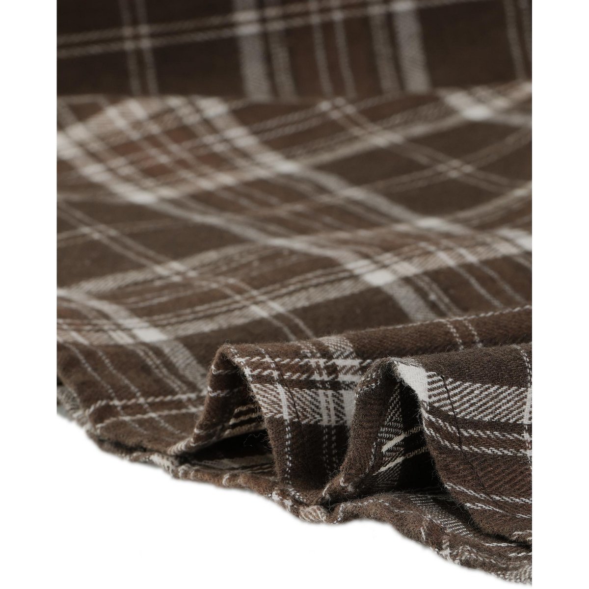 Женские платья INSPIRE CHIC Women's Plaids Long Sleeves Belted Mini A Line Shirt Dress Brown Small — фото 5