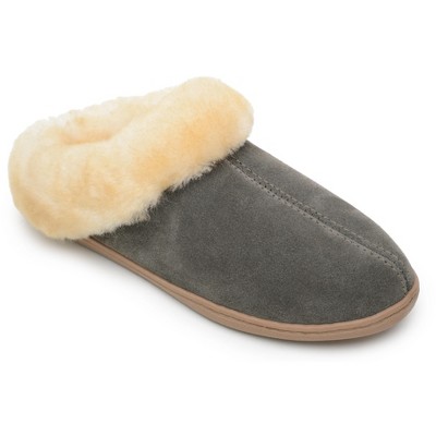 minnetonka chesney suede mule slipper