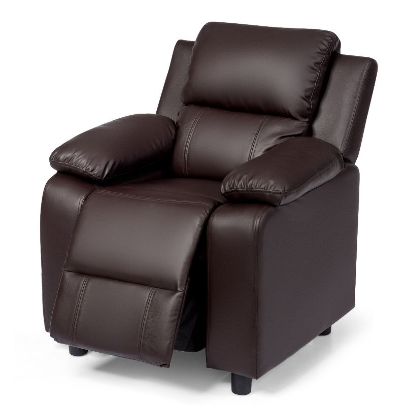 PU Leather Kids Recliner with Armrest & Headrest Lounge 3 Color, 3 of 9