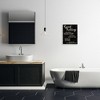 Stupell Industries Guest Rating Five Star Bathroom Black Funny Word Design Framed Giclee Art - 2 of 4