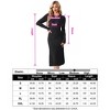 Womens Long Sleeve Casual Dress Fall Ribbed Knit Sweater Crewneck Midi Wedding Guest Dresses - 3 of 4