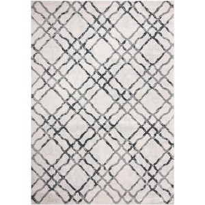 Isabella ISA957 Machine Made Indoor Area Rug - Ivory/Grey - 5'3"x7'7" - Safavieh - 1 of 4