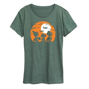 Women's - Peanuts - Trick Or Treat Silhouettes Short Sleeve Graphic T-Shirt - 1 of 4