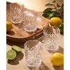 Godinger Silver Set of 4 Dublin Acrylic Double Old Fashion Glasses: Hand Wash, 12 oz Capacity, Clear Drinkware for All Ages - 2 of 4