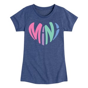 Girls' - Instant Message - Mini Heart Fitted Short Sleeve Graphic T-Shirt - 1 of 4