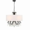 Crystorama Lighting Othello 5 - Light Chandelier in  Matte Black - 2 of 4