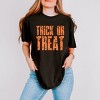 Trick or Treat Block Distressed - Women's Garment Dyed Graphic T-Shirt - 2 of 4