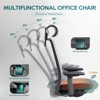 Ergonomic Office Chair, Mesh Desk Chair with High Back, Lumbar Support, Adjustable Headrest and 4D Arms, Slide Seat, Tilt Lock-Coral - 3 of 4