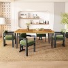 Christopher Knight Home Aria 5 Pieces Modern Wood and Metal Upholstered Dining Set - 2 of 4