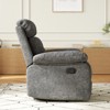 Lirago Small Rocker Swivel Recliner Chair for Adults Women Compact Spaces Bedroom Living Room Adjustable Recliner Easy Assembly - 4 of 4